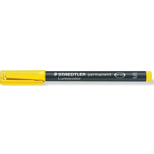 MARCADOR PERMANENTE ACETATO STAEDTLER LUMOCOLOR 0.4MM S AMARELO