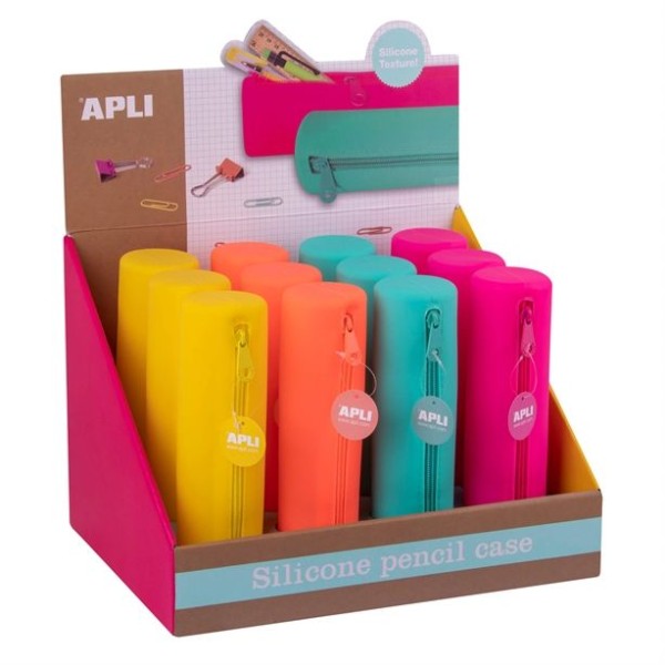 ESTOJO SILICONE APLI REDONDO SOFT FLUOR