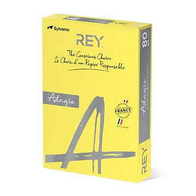 RESMA PAPEL FOTOCOPIA ADAGIO A4 80GR. AMARELO INTENSO (66)