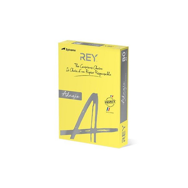 RESMA PAPEL FOTOCOPIA ADAGIO A4 80GR. AMARELO INTENSO (66)