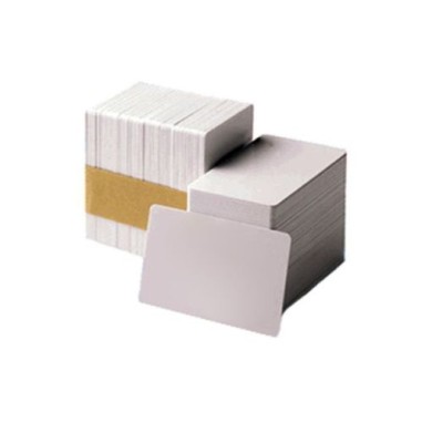 PACK 500 x CARTAO PVC  ZEBRA 85x55mm BRANCO - S/ BANDA MAGNETICA