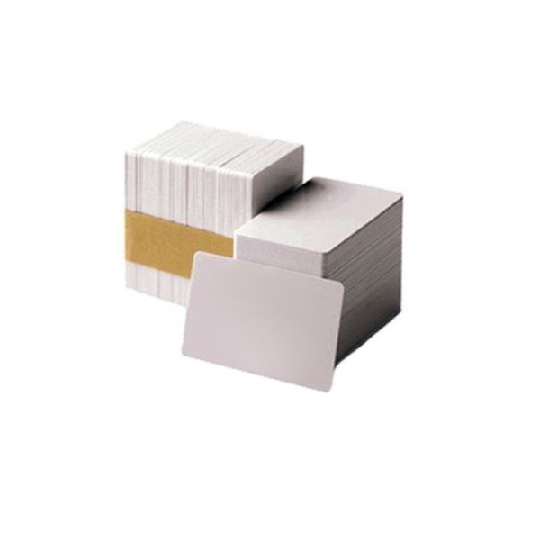 PACK 500 x CARTAO PVC  ZEBRA 85x55mm BRANCO - S/ BANDA MAGNETICA