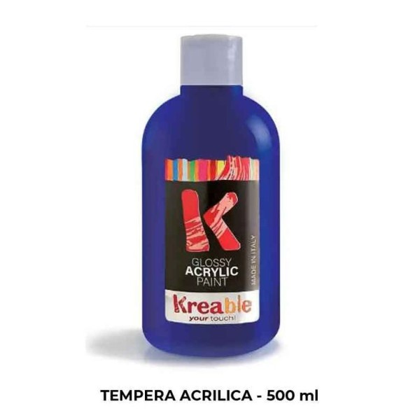 FRASCO TINTA ACRILICA TOY COLOR 500ML AZUL ULTRAMARINO