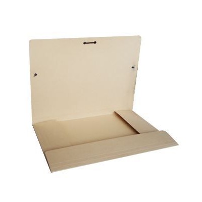PASTA CARTAO CRT 181-C  C/ 3xABAS  A4 310x235mm  C/ ELASTICOS BEGE / CREME