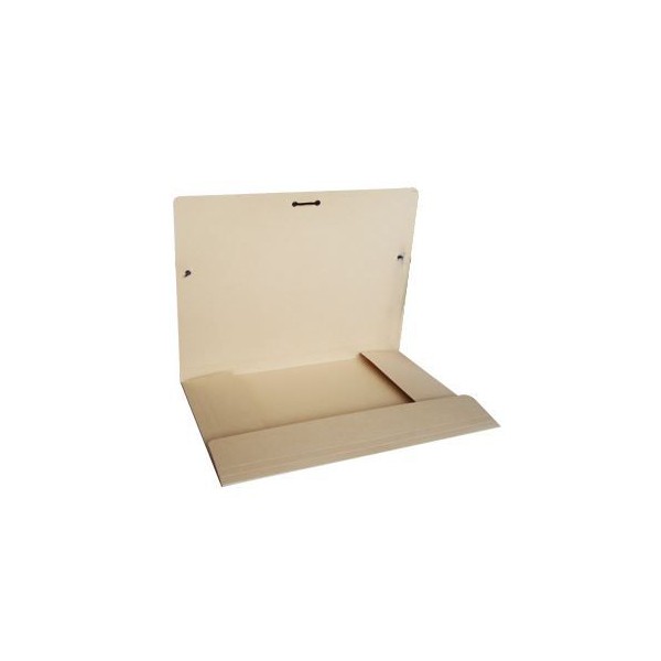PASTA CARTAO CRT 181-C  C/ 3xABAS  A4 310x235mm  C/ ELASTICOS BEGE / CREME