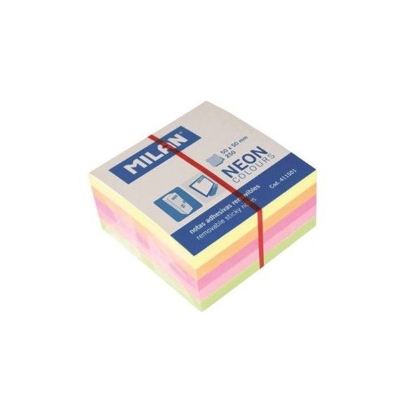 POST IT MILAN 50x50mm NEON BLOCO 250FLS