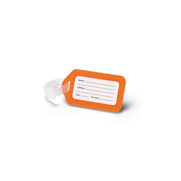 IDENTIFICADOR PP MALA VIAGEM 87x50x4 mm LARANJA