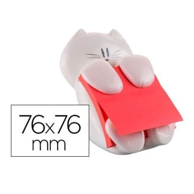 DISPENSADOR EM FORMA DE  GATO P/ Post-it®  "ZIG ZAG" 76x76mm