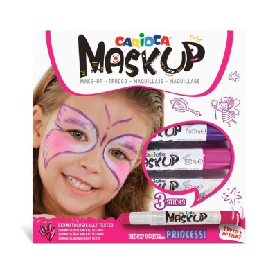 PINTURA FACIAL CARIOCA MASK UP 3 CORES - PRINCESA