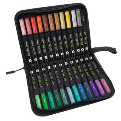 ESTOJO C/ 24 x MARCADORES CAMPUS ACRYLIC PINCEL