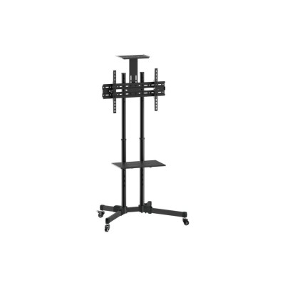 SUPORTE C/ RODAS EQUIP ATE 50KG 37 A 70"  PRETO