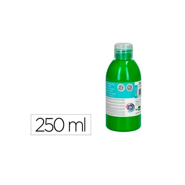 FRASCO TINTA ACRILICA LP 250ML VERDE