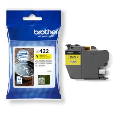 TINTEIRO BROTHER LC422 AMARELO ORIGINAL