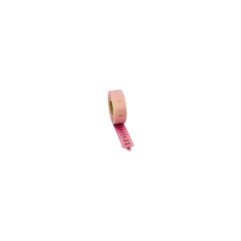 ROLO SENHAS NUMERADO MARCAÇAO SUA VEZ C/ 2000 ETIQUETAS ROSA
