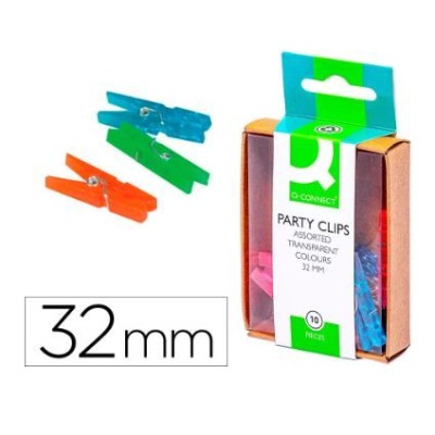 BLISTER C/ 10 MINI MOLAS FANTASIA QC 32MM CORES SORTIDAS