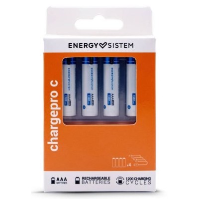 BLISTER C/ 4 x PILHA RECARREGAVEL (USB-C) ENERGY SISTEM HR03 AAA 740mAh 1.5V