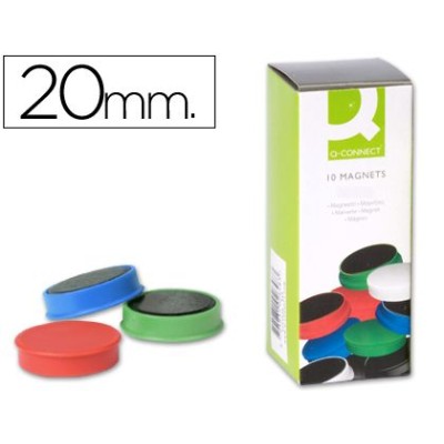 PACK x 10 IMAN SINALIZAÇAO QC 20mm CORES SORTIDAS