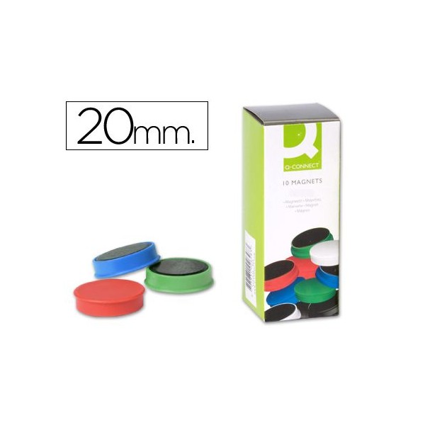 PACK x 10 IMAN SINALIZAÇAO QC 20mm CORES SORTIDAS