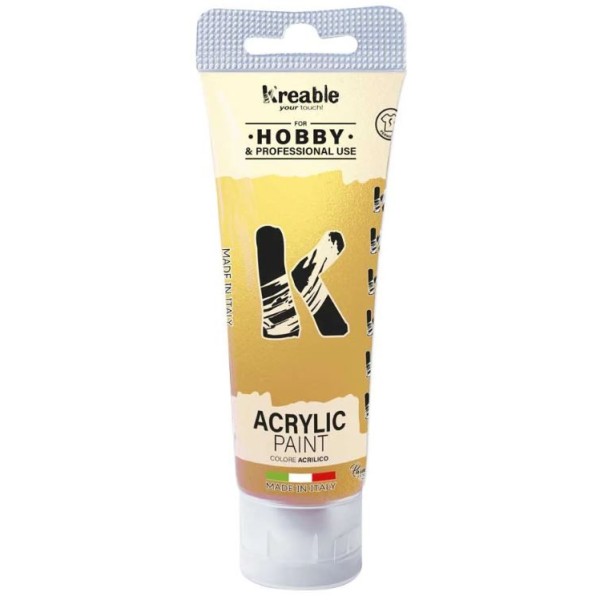 BISNAGA TINTA ACRILICA TOY COLOR 75ML OURO