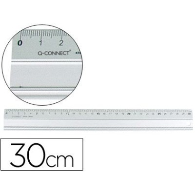 REGUA METALICA ALUMINIO 30CM