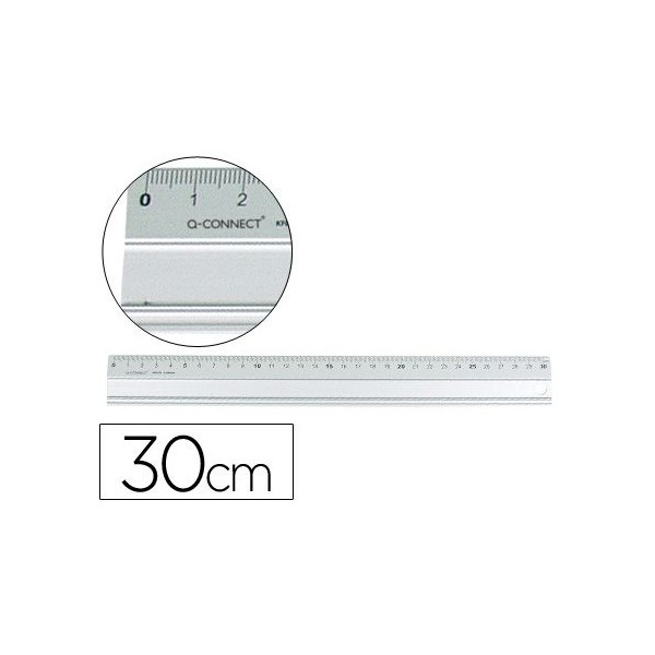 REGUA METALICA ALUMINIO 30CM