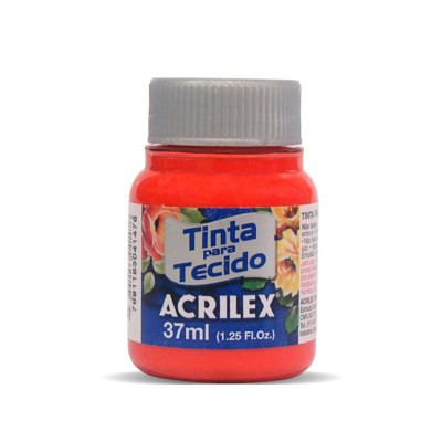 FRASCO TINTA TECIDO ACRILEX 37ML VERMELHO VIVO 541