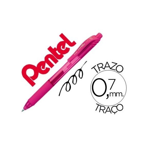 ESFEROGRAFICA ROLLER PENTEL ENERGEL BL107 0.7mm ROSA