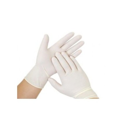 LUVAS LATEX DESCARTAVEIS C/ PO TAMANHO M Cx100
