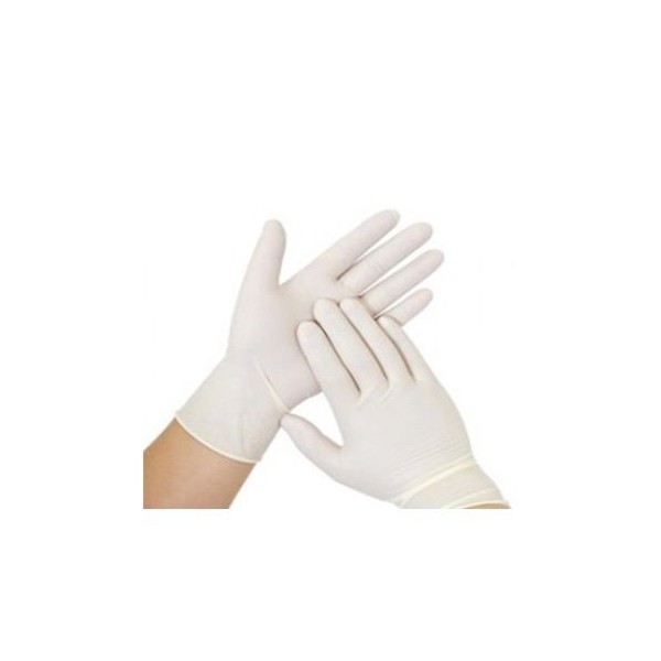 LUVAS LATEX DESCARTAVEIS C/ PO TAMANHO M Cx100