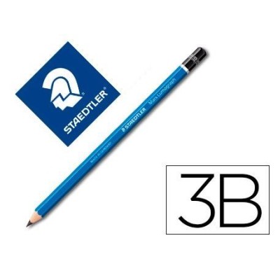LAPIS CARVAO GRAFITE STAEDTLER MARS LUMOGRAPH 3B