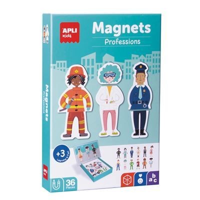 JOGO APLI C/ 36 PEÇAS MAGNETICAS AS PROFISSÕES