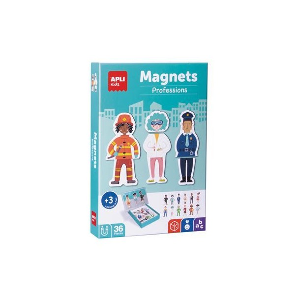 JOGO APLI C/ 36 PEÇAS MAGNETICAS AS PROFISSÕES