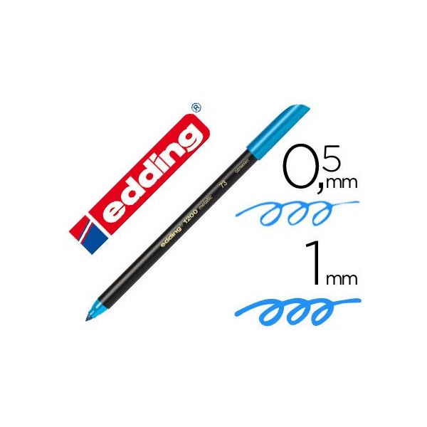 MARCADOR PERMANENTE EDDING 1200 Nº10  AZUL CLARO