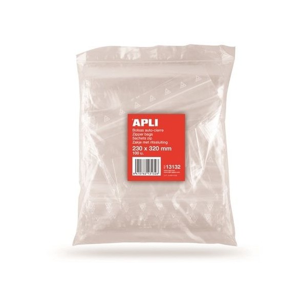 BOLSA PLASTICO AUTO SELADA 220x310MM PACK_100