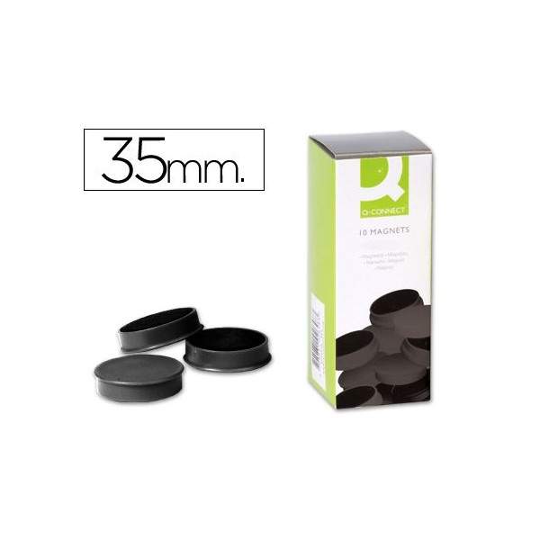 PACK x 10 IMAN SINALIZAÇAO QC 35mm PRETO