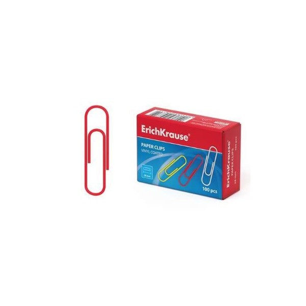CAIXA C/ 100 x CLIPS 28mm COLORIDOS - PLASTIFICADOS