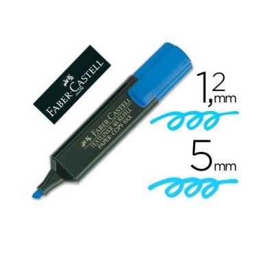 MARCADOR FLUORESCENTE FABER-CASTELL  48-44  AZUL