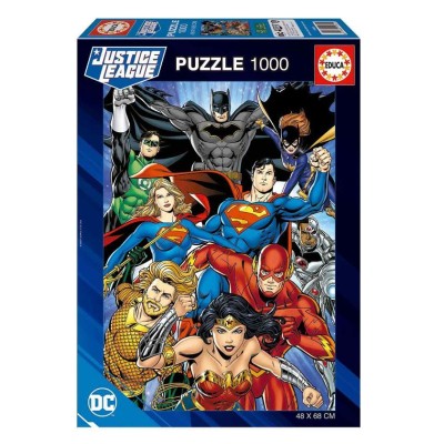 PUZZLE EDUCA 1000 PECAS DC COMICS JUSTICE LEAGUE