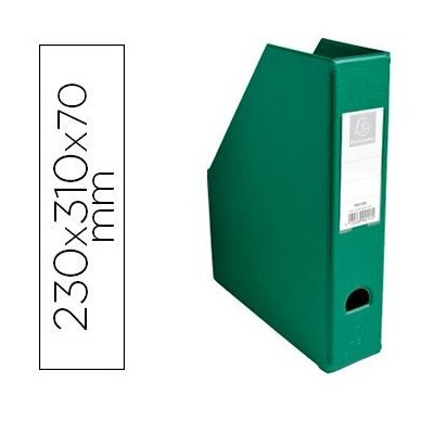 PORTA REVISTAS PVC L70mm  310x230mm VERDE