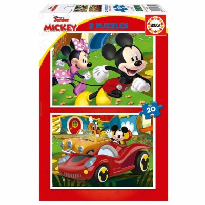 PUZZLE EDUCA 2X20 PECAS DISNEY MOUSE FUN HOUSE