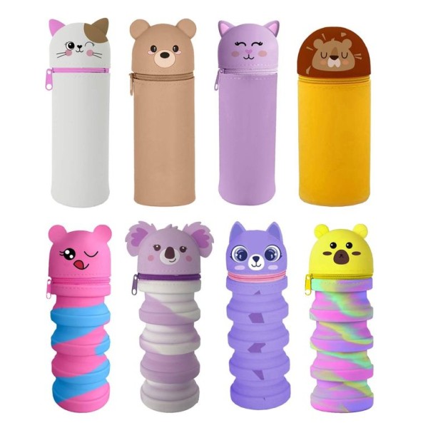 ESTOJO ESCOLAR DE SILICONE AMBAR CLASSROOMMATES FIGURAS SORTIDAS