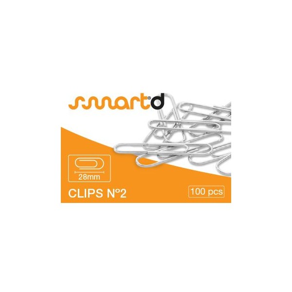 CLIPS SMD Nº2 28mm CAIXA 100unid.