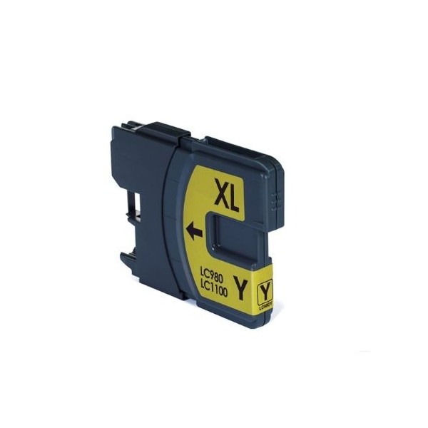 TINTEIRO COMPATIVEL C/ BROTHER LC985/1100 AMARELO