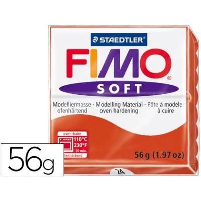 PASTA MODELAR FIMO SOFT 56GR. VERMELHO INDIO