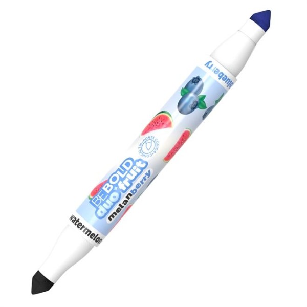 MARCADOR FLUORESCENTE PONTA DUPLA NEWPEN BEBOLD - PERFUMADO MELANCIA E MIRTILO