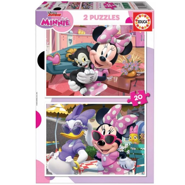 PUZZLE EDUCA 2X20 PECAS DISNEY JUNIOR MINNIE