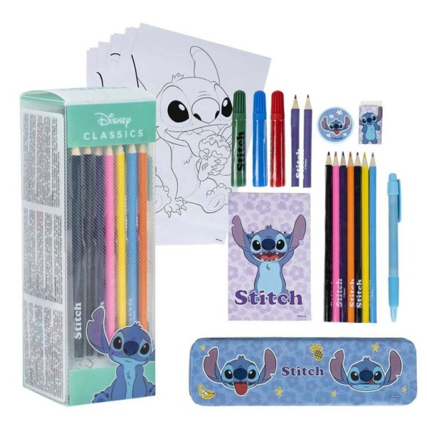 BLISTER C/ CONJUNTO DE PINTURA 24 PEÇAS DISNEY STITCH