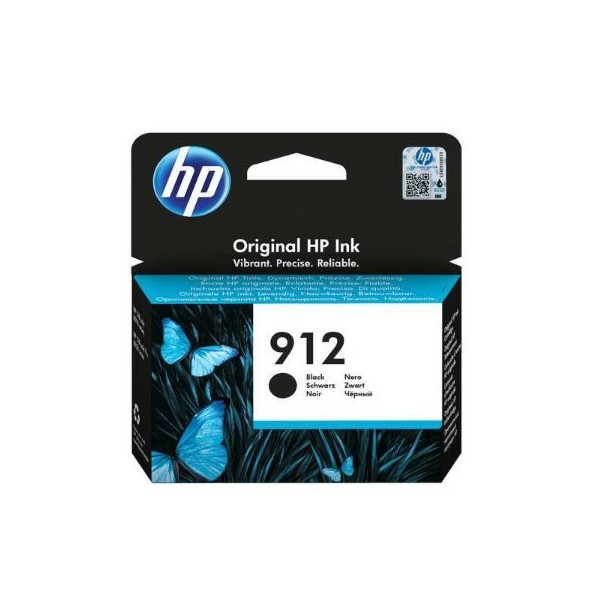 TINTEIRO HP 912 PRETO ORIGINAL