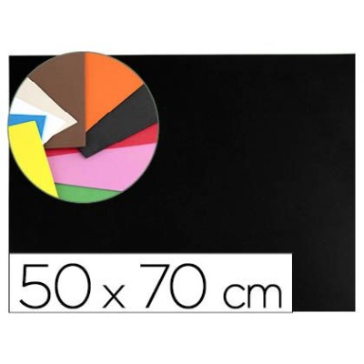 PLACA GOMA EVA 50x70CM PRETO