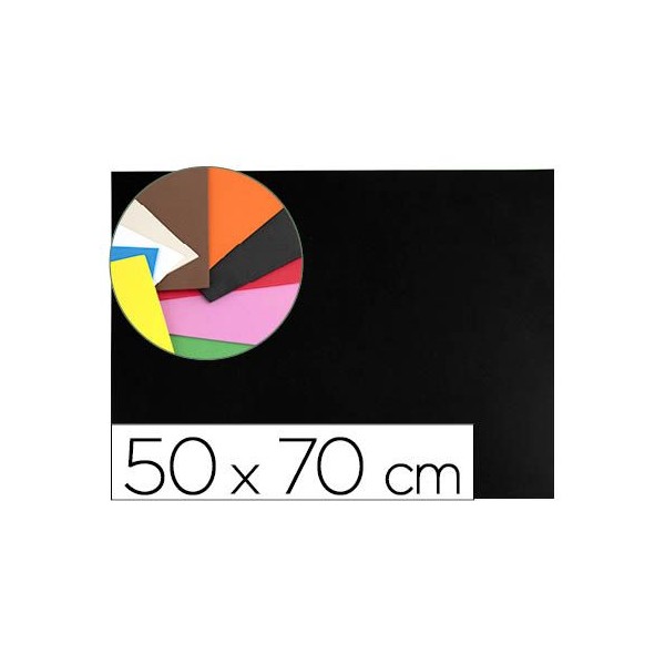 PLACA GOMA EVA 50x70CM PRETO